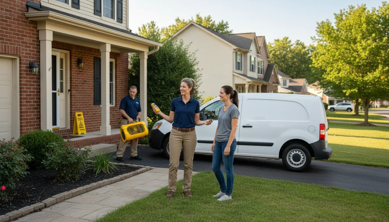 Water restoration image for Water Damage & Restoration Services in Esmont, VA